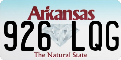 AR license plate 926LQG