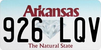 AR license plate 926LQV