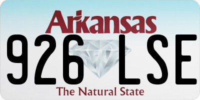 AR license plate 926LSE