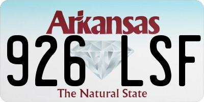 AR license plate 926LSF