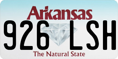 AR license plate 926LSH