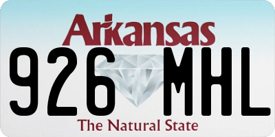 AR license plate 926MHL