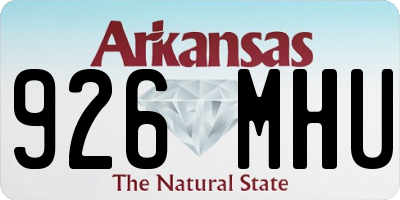 AR license plate 926MHU