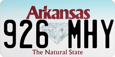 AR license plate 926MHY