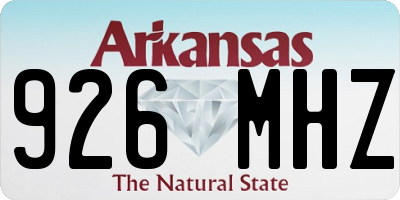 AR license plate 926MHZ