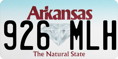 AR license plate 926MLH