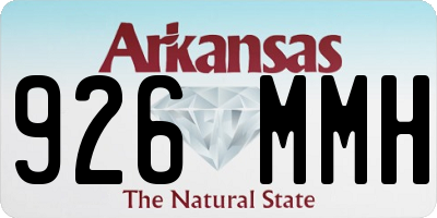 AR license plate 926MMH