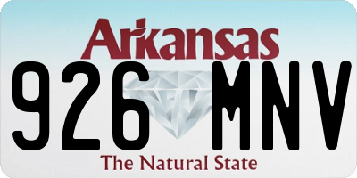 AR license plate 926MNV