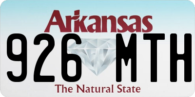 AR license plate 926MTH
