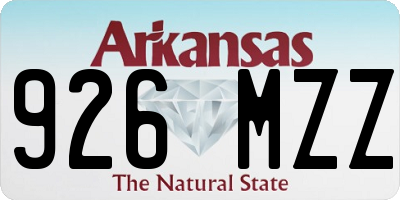 AR license plate 926MZZ