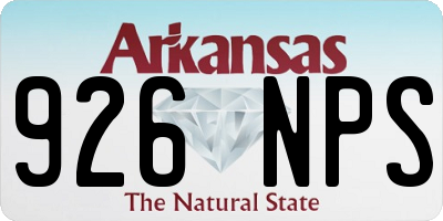 AR license plate 926NPS