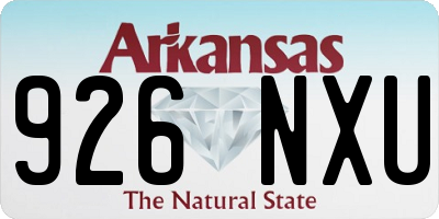 AR license plate 926NXU