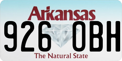 AR license plate 926OBH