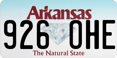 AR license plate 926OHE