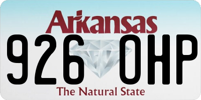 AR license plate 926OHP