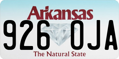 AR license plate 926OJA