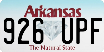 AR license plate 926UPF