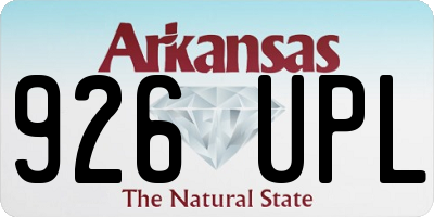 AR license plate 926UPL