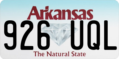 AR license plate 926UQL