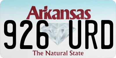 AR license plate 926URD