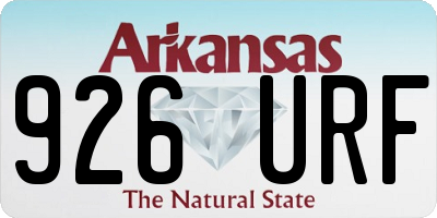 AR license plate 926URF