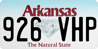 AR license plate 926VHP