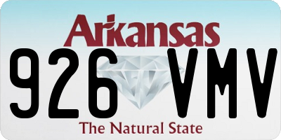AR license plate 926VMV