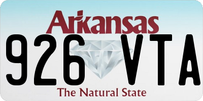 AR license plate 926VTA