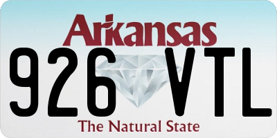AR license plate 926VTL