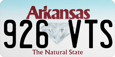 AR license plate 926VTS