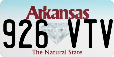 AR license plate 926VTV