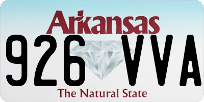 AR license plate 926VVA