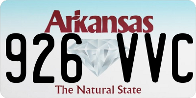 AR license plate 926VVC