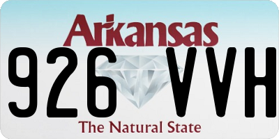 AR license plate 926VVH
