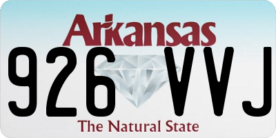 AR license plate 926VVJ