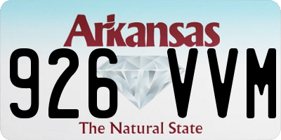 AR license plate 926VVM