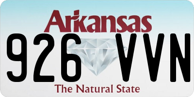 AR license plate 926VVN
