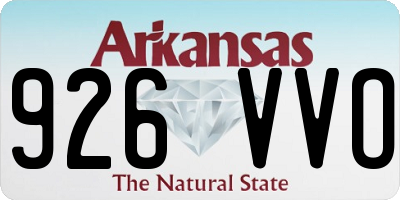 AR license plate 926VVO