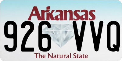 AR license plate 926VVQ