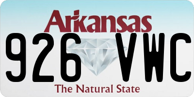 AR license plate 926VWC