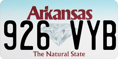AR license plate 926VYB