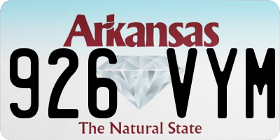 AR license plate 926VYM
