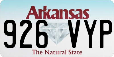 AR license plate 926VYP