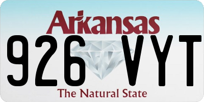 AR license plate 926VYT