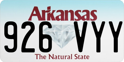 AR license plate 926VYY