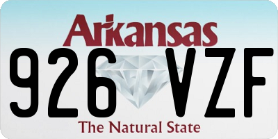 AR license plate 926VZF