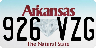 AR license plate 926VZG