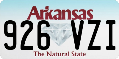 AR license plate 926VZI