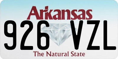 AR license plate 926VZL