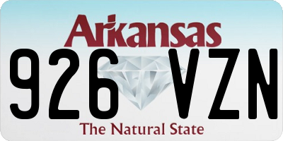 AR license plate 926VZN